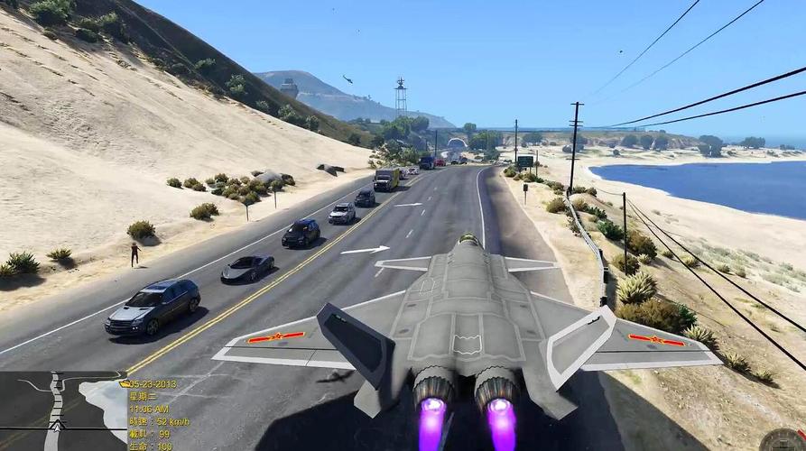 gta5:歼20战斗机能在城市公路上起飞吗?