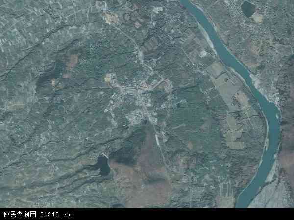中国云南省保山市隆阳区潞江镇地图(卫星地图)