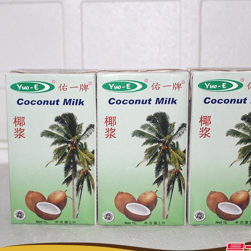 印尼进口佑一椰浆1l 特浓佑一牌椰浆汁高浓度椰奶港式奶茶西米露图片