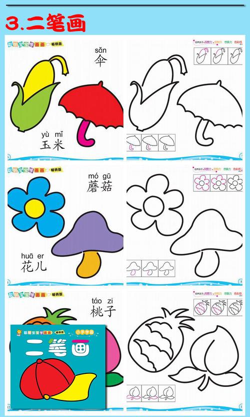 宝宝幼儿园涂色书 画画本儿童启蒙入门涂鸦图画2-3-6岁绘画册套装