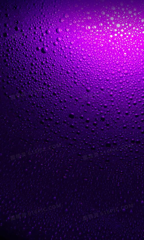 紫色水珠桌面壁纸