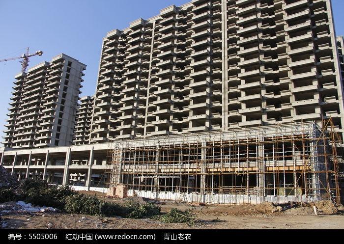 建设中的高层楼房高清图片下载_红动中国