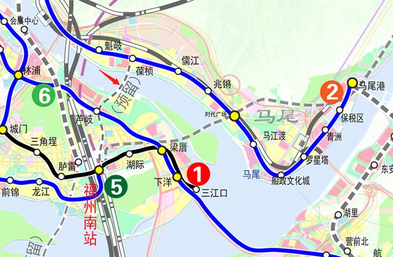 官方报告出炉推动福州地铁5号线向北延伸至马尾规划方案来了