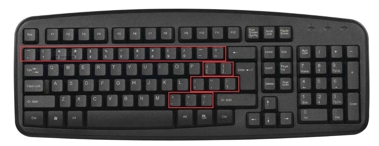 键盘如何打出特殊符号
