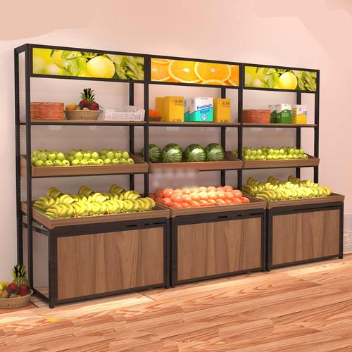 三层水果货架 超市水果架 水果店展架图片