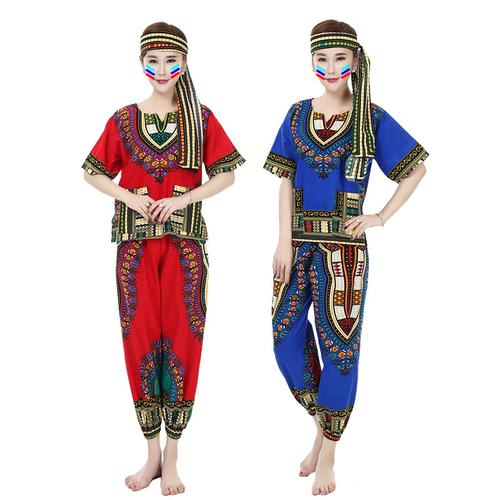 泰国儿童服装非洲鼓表演出服泰国东南亚风情民族服装傣族儿童男女短衣