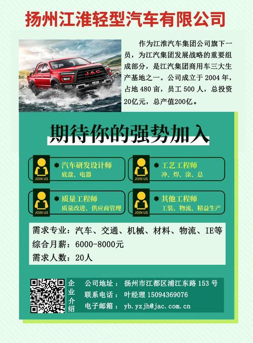 扬州江淮轻型汽车有限公司招聘简章-江苏大学汽车与交通工程学院