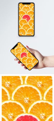 苹果柠檬橙子不一样的橙子手机壁纸模板