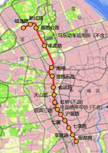 上海市域网络中南北向的骨架线路,是上海轨道交通市域线网9条射线之一