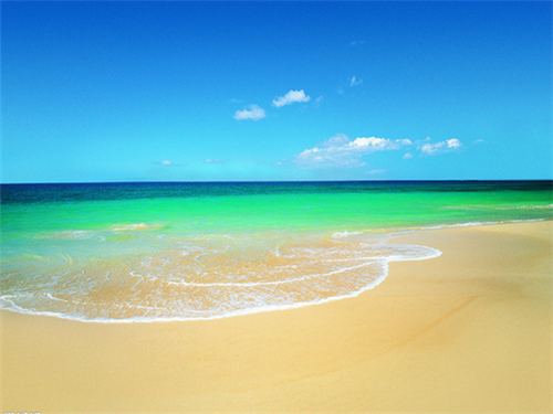 唯美小清新阳光沙滩图片 阳光,沙滩,海浪,老船长
