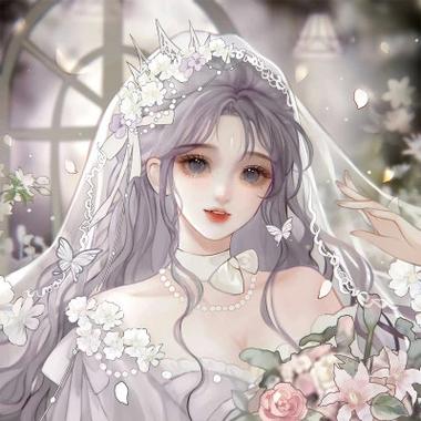 唯美新娘婚纱头像女生动漫高清图片