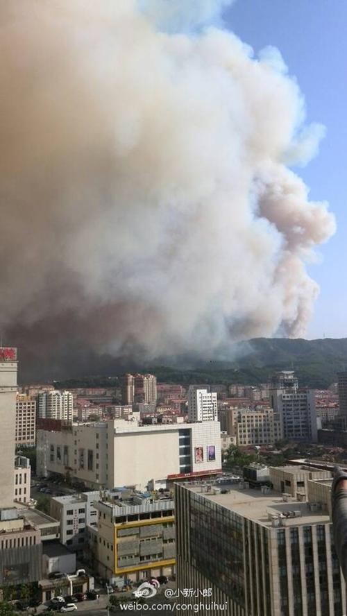 山东威海仙姑顶景区发生大火