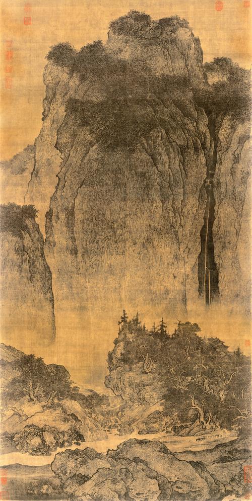 中国古代名画山水画作品,范宽溪山行旅图赏析-第19张图片