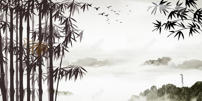中国风背景 竹