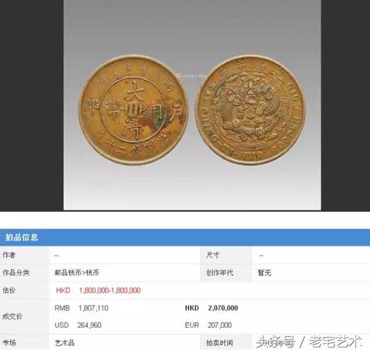 户部大清铜币2018年最新成交价格 - 清古钱币市场价格 - 实验室设备网