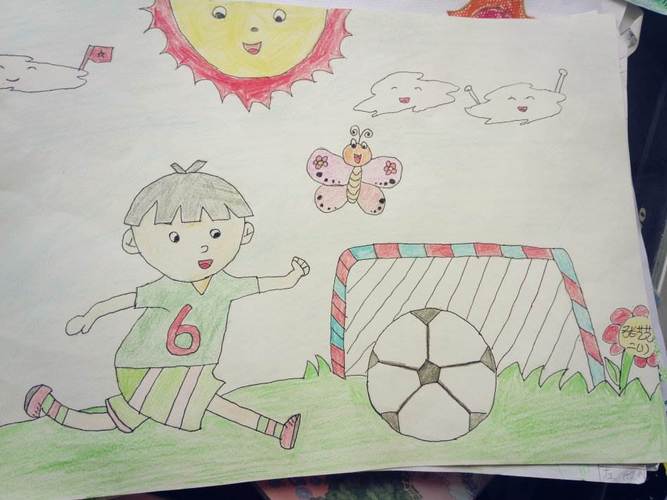 足球绘画_七实小二年级一班_新浪博客足球绘画作品图片