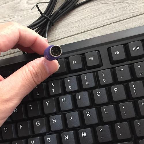 键盘包邮ps2小袋鼠有线圆头圆孔园插头家用办公键盘