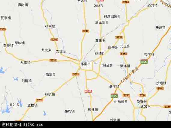 中国 河南省 南阳市 邓州市邓州市卫星地图 本站收录有:2021邓州市