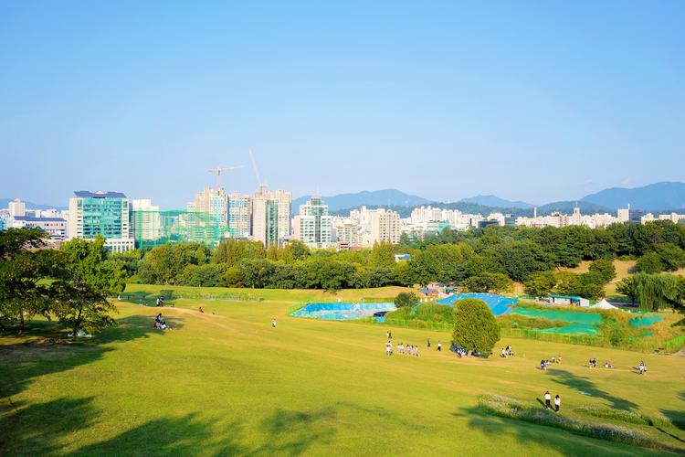 首尔,奥林匹克公园,晴朗,晴天