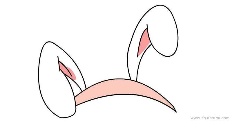 兔耳朵儿童画怎么画兔耳朵简笔画简单又好看