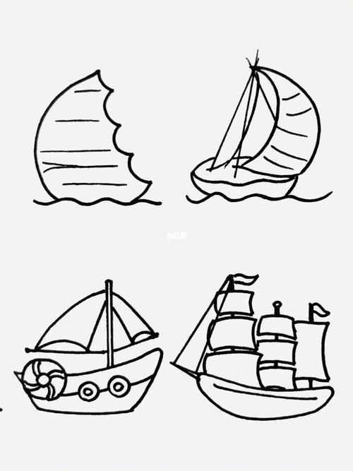 简笔画帆船简笔画帆船怎么画