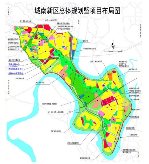 2021内江城南新区发展规划图