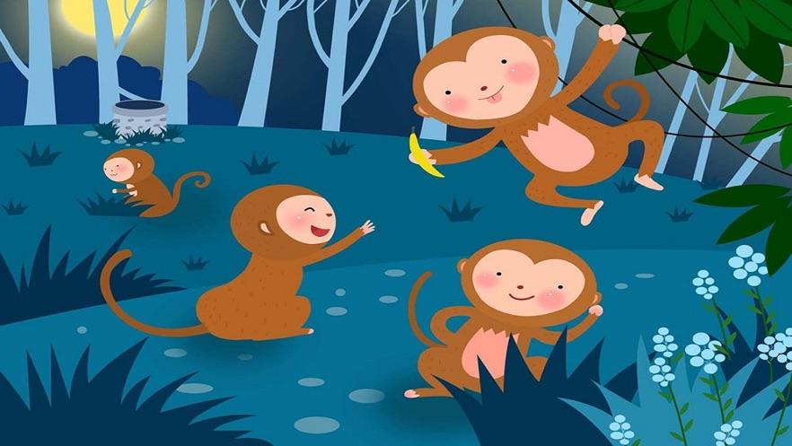 猴子捞月亮 - 睡前 童话 动画 故事 ibigtoy app 截图