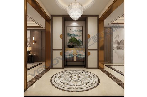 新中式风格四居室150平米房子装修效果图-金府大院-业之峰装饰北京