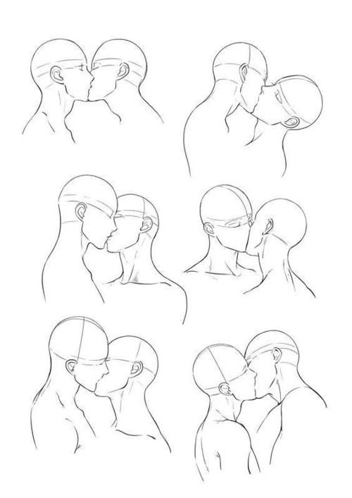 【绘画教程】kiss亲吻的画法参考!