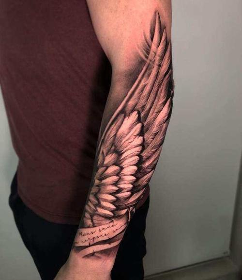先生纹身图案男生超好看半臂纹身手稿图片11大臂麒麟纹身图案由龙纹身