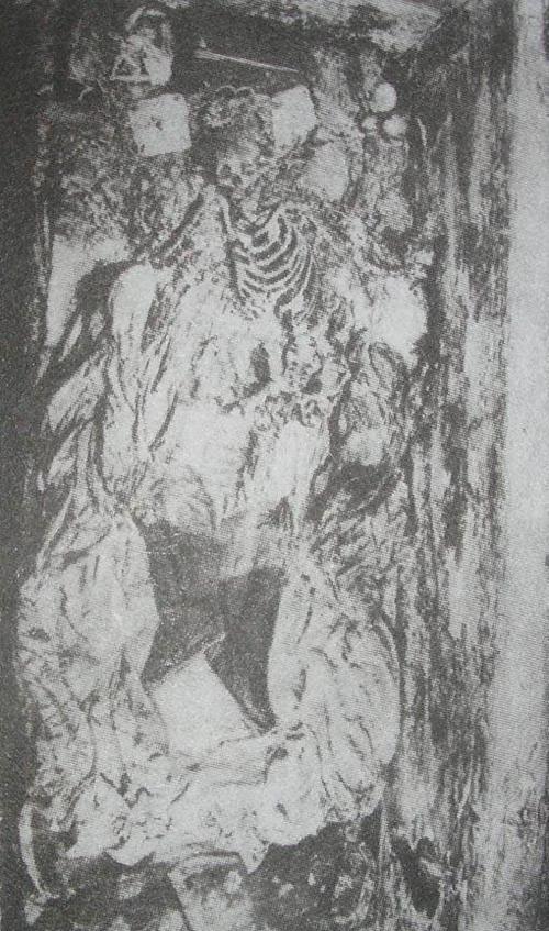 万历皇帝万历皇帝棺椁打开后的实拍图,其身体早已腐烂,只剩骨架,侧卧