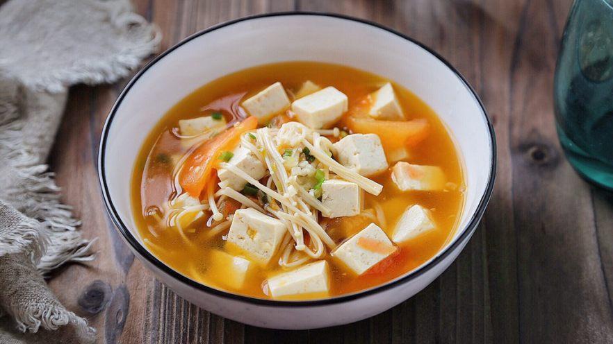 金针菇豆腐汤 - 金针菇豆腐汤做法,功效,食材 - 网上厨房