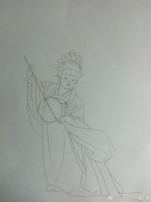古风仕女马克笔教程古代女子手绘教程图片中国古代女人画法怎么画