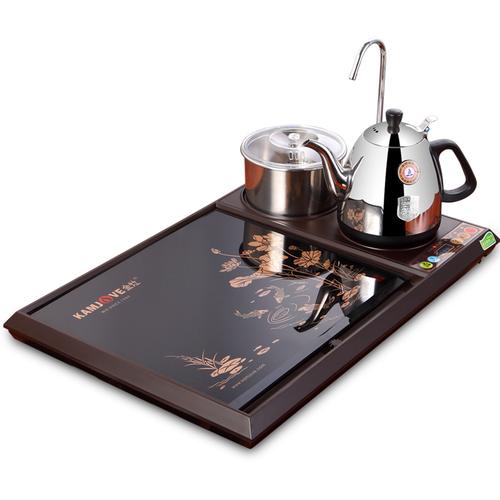 金灶自动上水茶炉玻璃茶盘单茶盘整套茶盘茶台不包含茶具l300a