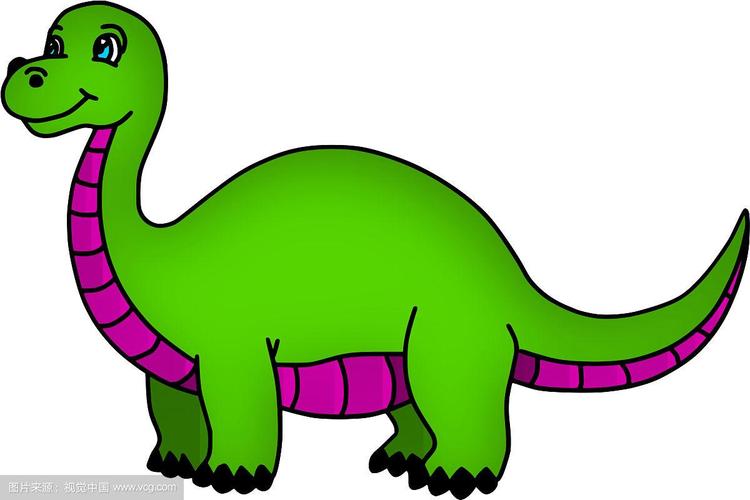 可爱的绿色的恐龙