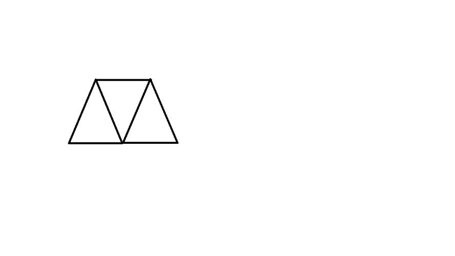 用3个相同的锐角三角形拼成一个梯形