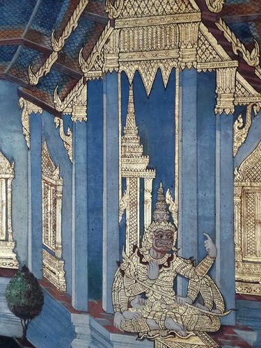 泰国大皇宫壁画-山鬼
