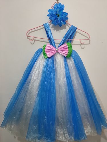 儿童手工衣服亲子装diy材料自制制作环保走秀儿童演出服