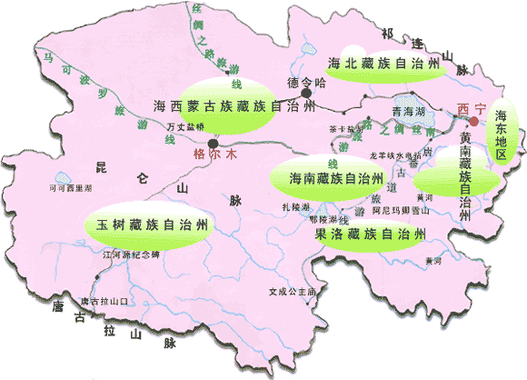 青海省主要城市海拔高度(米) - 去甘南旅游论坛 - 去甘南青海旅游论坛