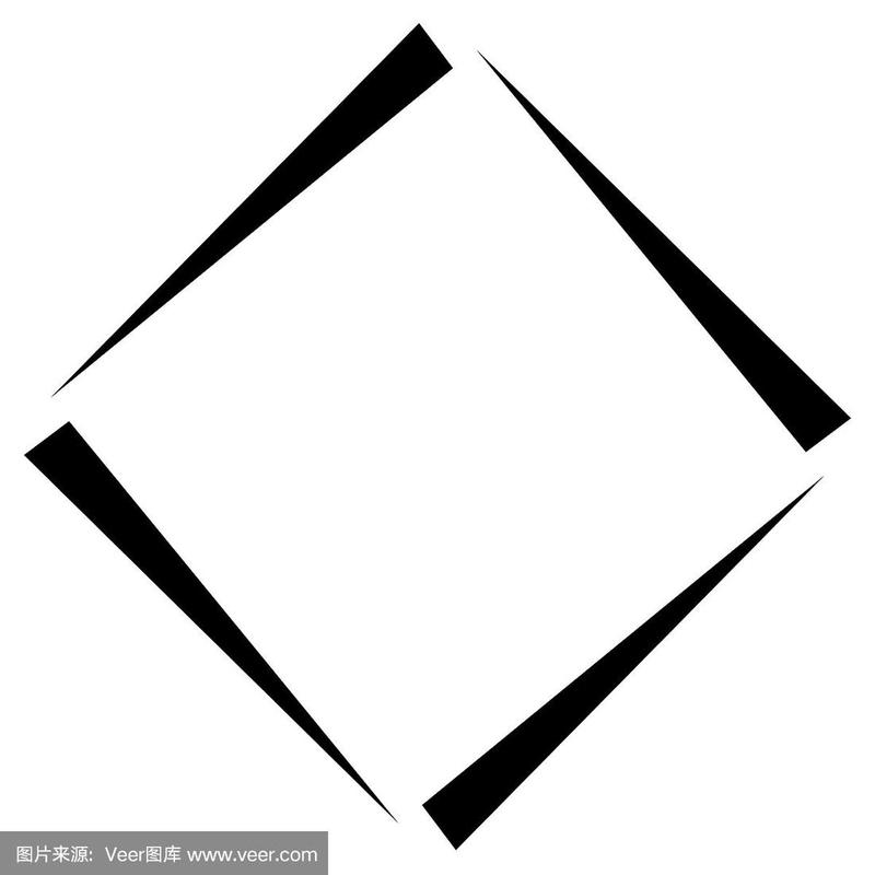 正方形几何元素抽象正方形符号