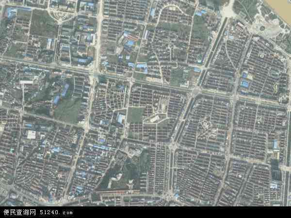 中国浙江省金华市东阳市江北地图(卫星地图)