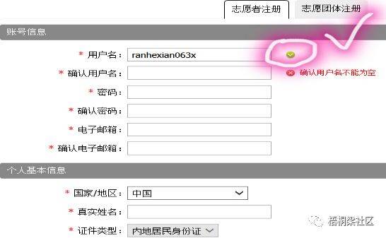 中国志愿者服务网志愿者注册步骤(后附手机注册方式)