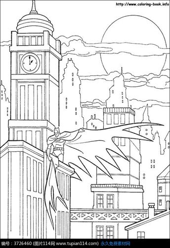 五角大楼上的蝙蝠侠,卡通人物图片,动漫人物图