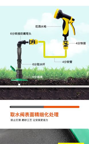 绿化水管地插园林绿化取水器快速取水阀草坪取水杆地插水管接头小区