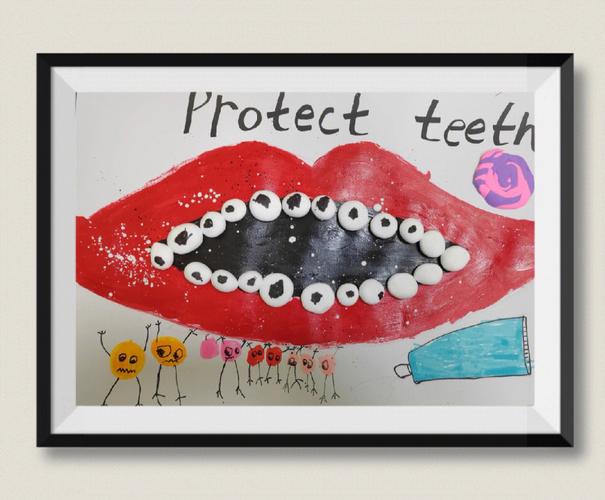 45岁儿童创意美术牙齿王国的战争