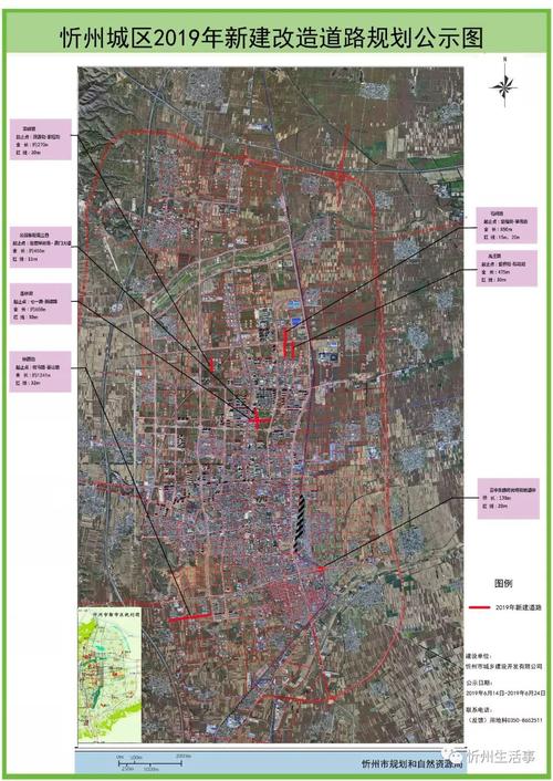 忻州城区2019年新建改造道路规划公示,还有一大型厂区要建,位置在这