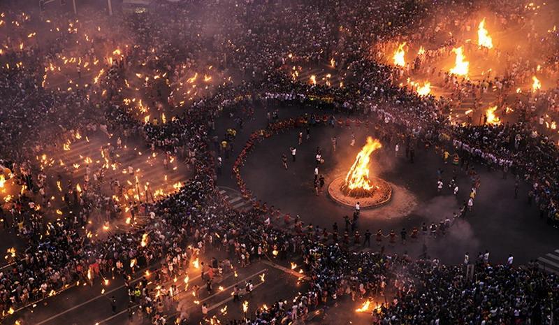 火把节的举办时间火把节是彝族,白族,纳西族,基诺族,拉祜族等民族的