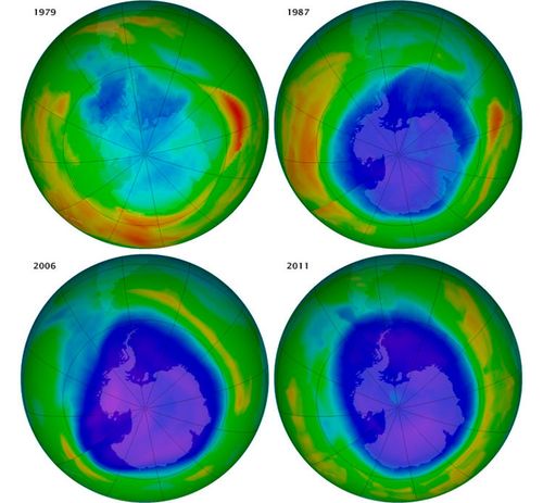 how the hole in the ozone layer evolved [1979-2011]