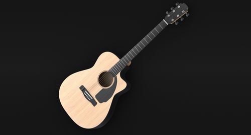 classic acoustic guitar 3d model