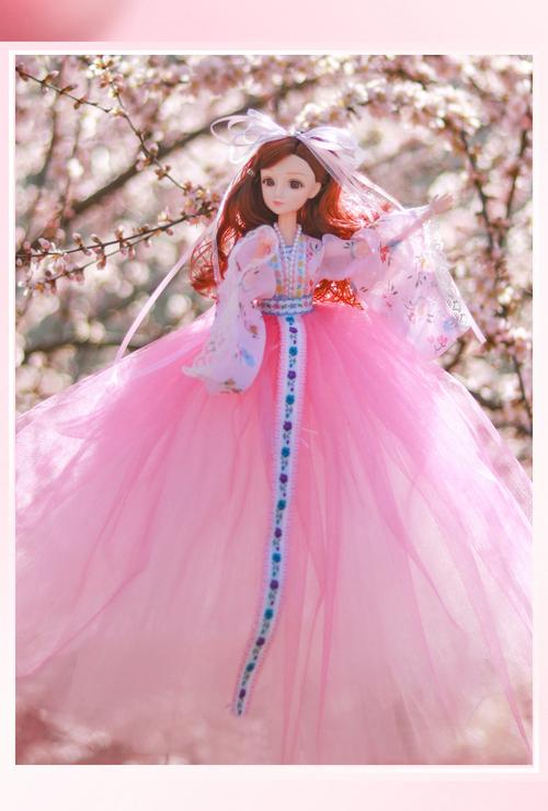 婚纱娃娃超大号洋娃娃50厘米依甜芭比娃娃古装汉服娃娃女孩玩具